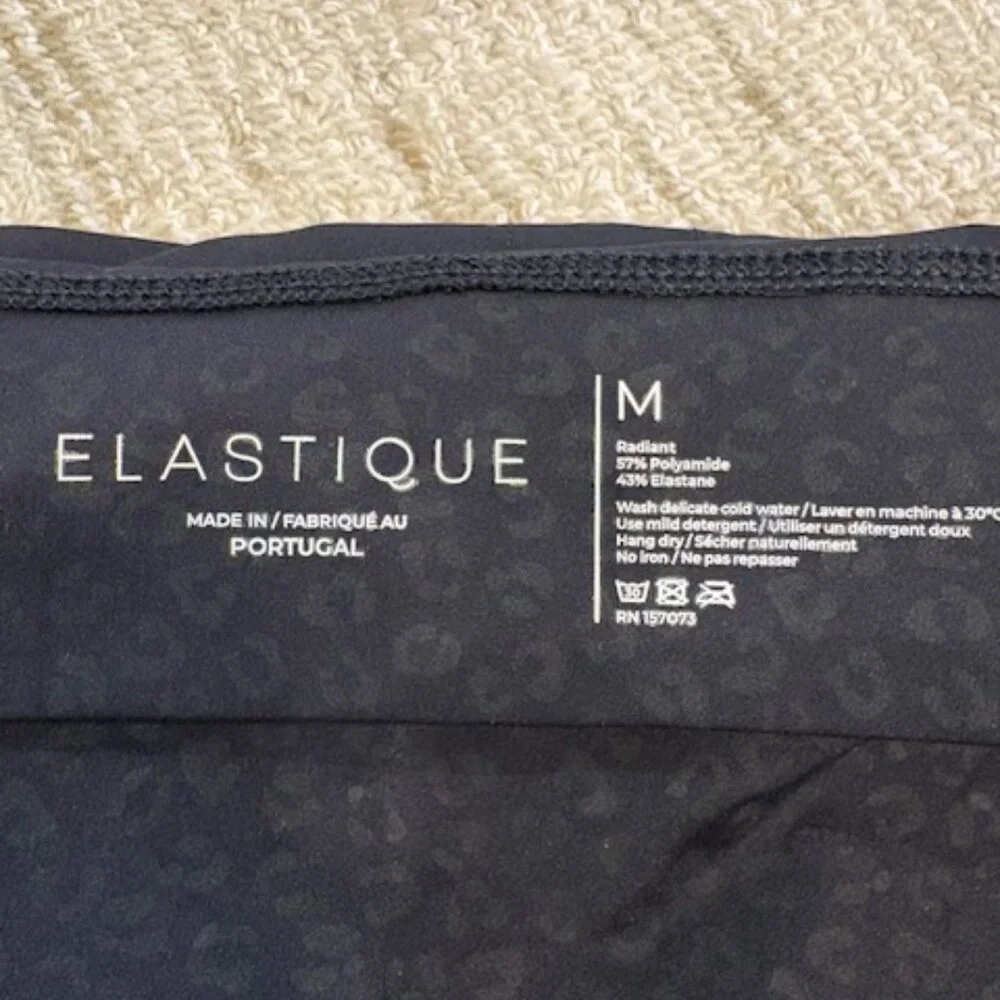 Elastique “Fierce” Animal Print Lymphatic Massage Beads Tank Style Sports Bra M - Picture 6 of 7